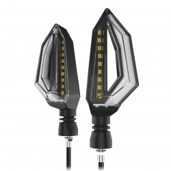 DIRECCIONAL DELANTERA/TRASERA BICOLOR SECUENCIAL CON LUZ CUA