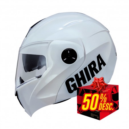 CASCO GHIRA GH1000 BLANCO L ABATIBLE SVS