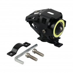 FARO AUXILIAR LED MINI CON PROTECCION LUPA / ESTROBO / OJO ANGEL BLANCO 5W 12V LM 500