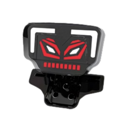 CALAVERA STOP UNIVERSAL RECTANGULAR (BLANCO-AMARILLOROJO)